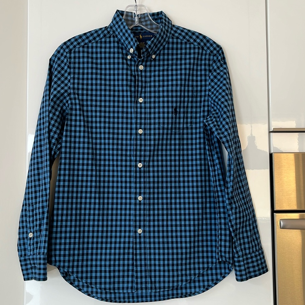 Ralph Lauren Teen Boys Shirt Large Navy